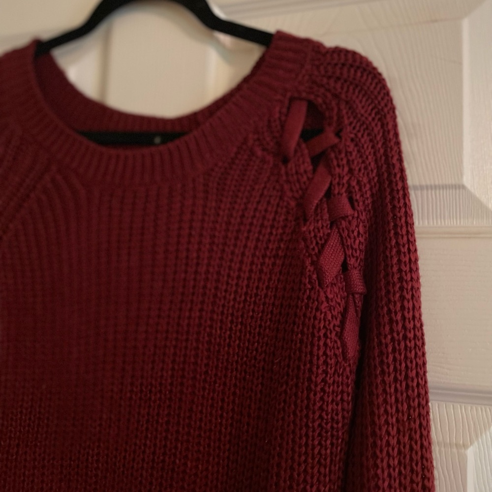 Deep Red Sweater - Picture 3 of 3